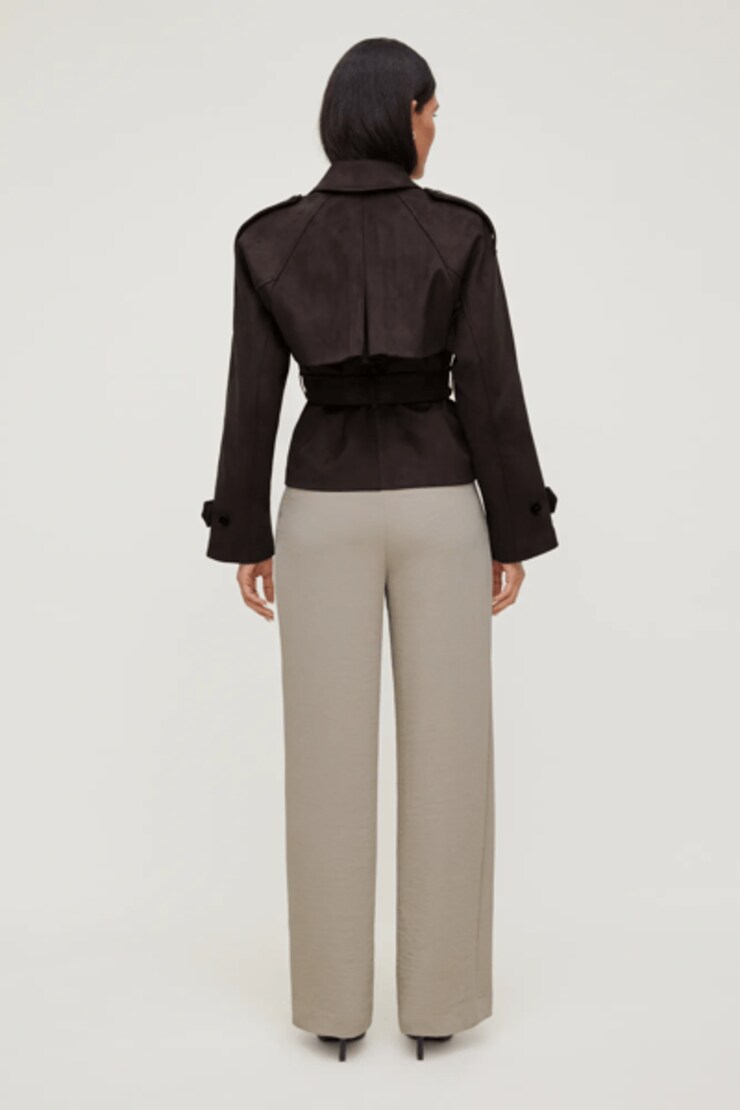 Alex Airflow Wide Leg Pants Pebblestone Grey large