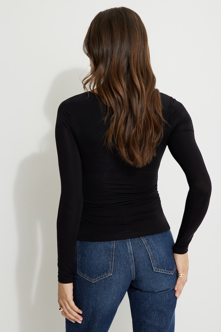 Stella Jersey Long Sleeve T Shirt Jet Black large