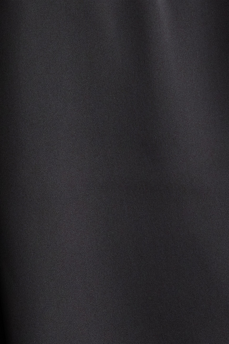 Frida Satin Oversized Shirt Jet Black large