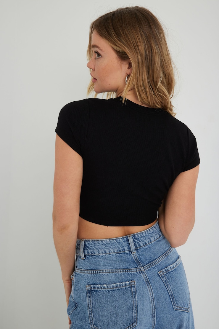 Stormi Tee, Jet Black, large