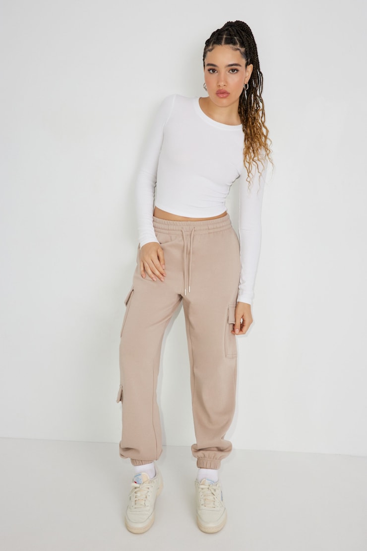 Banded Cargo Jogger, Simply Taupe, large