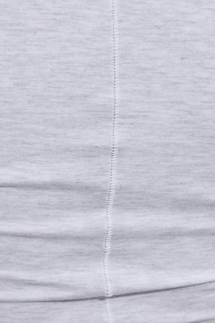 Smooth Scoop Neck Long Sleeve Top, Spring Grey Mix, large