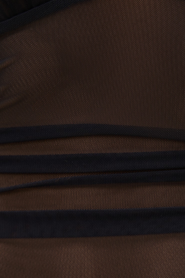 Justaucorps en maille à col plongeant