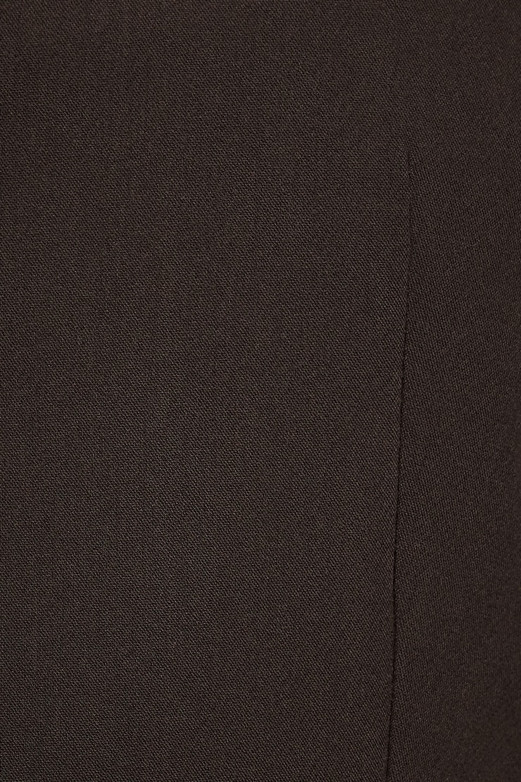Millie Tailored Four Button Vest Java Brown large