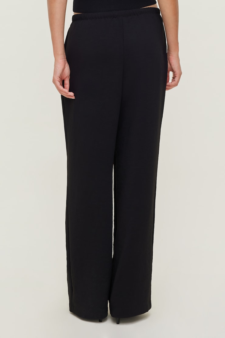 Leo Airflow Wide Leg Pants Jet Black large