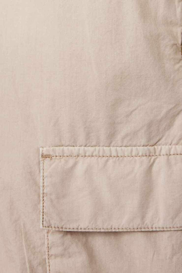 Poplin Parachute Skirt, String Beige, large