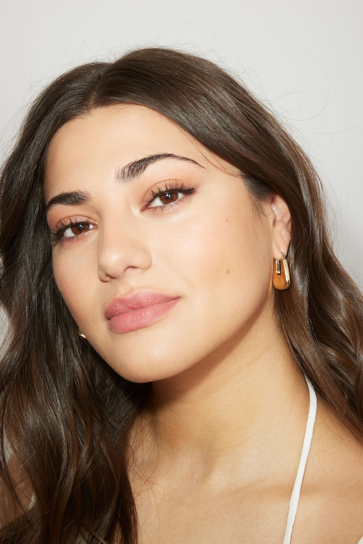 Chunky Square Hoop Earrings Gold large