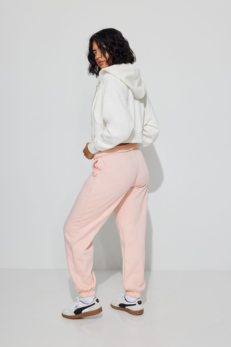 UltraFleece Boyfriend Sweatpants, Chalk Pink, large