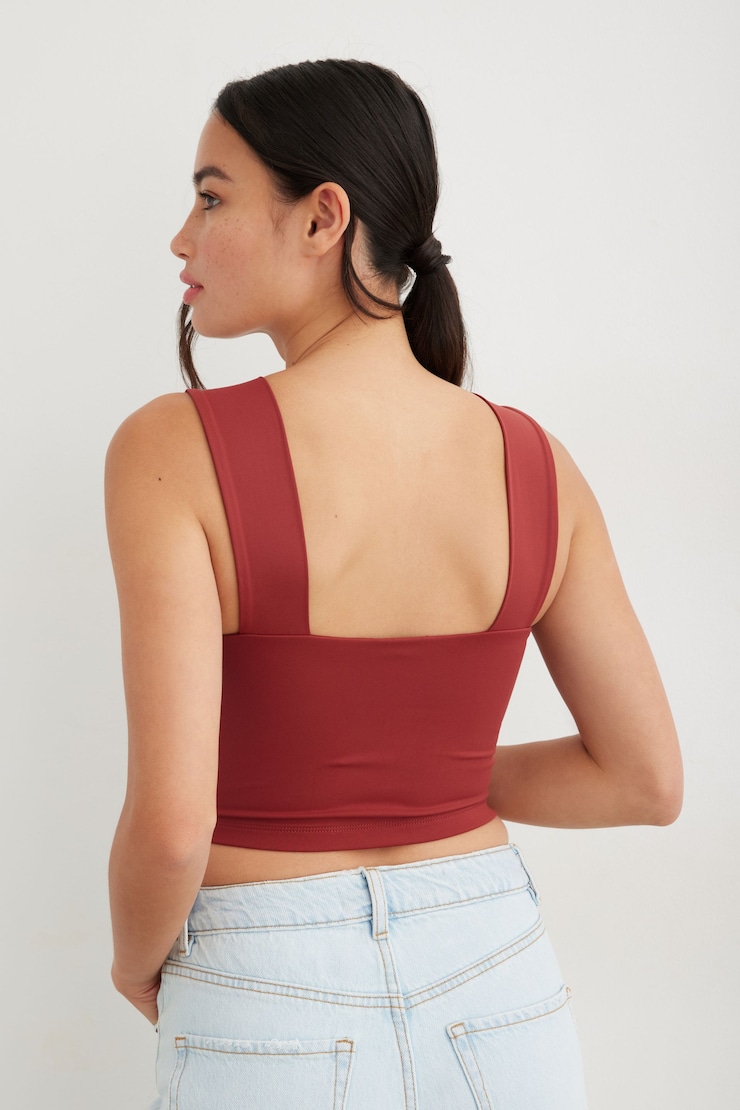 Lota Sculpt Tank Top Russet Brown large