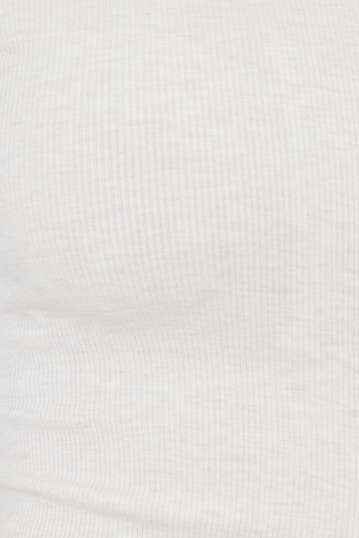 Renae Ribbed Flyaway Cardigan Flat White Melange large