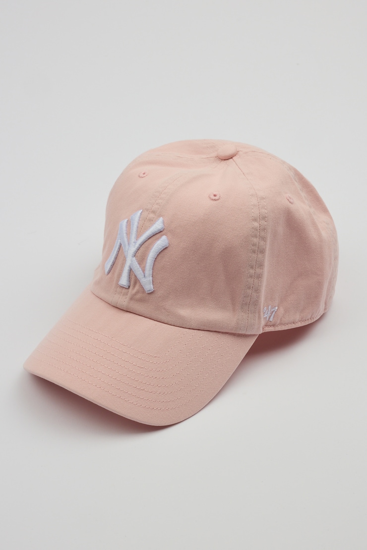 47 BRAND Clean Up Cap  - NY, Light Pink/White, large