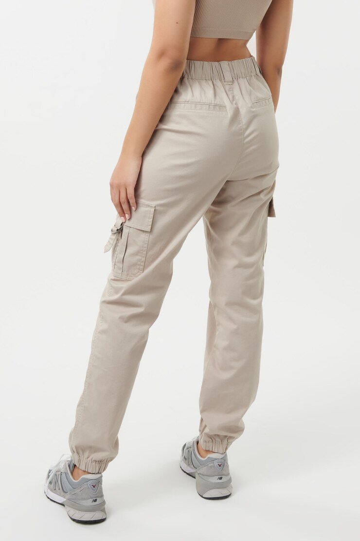 Billie Bubble Cargo Pants , Washed Gray, large