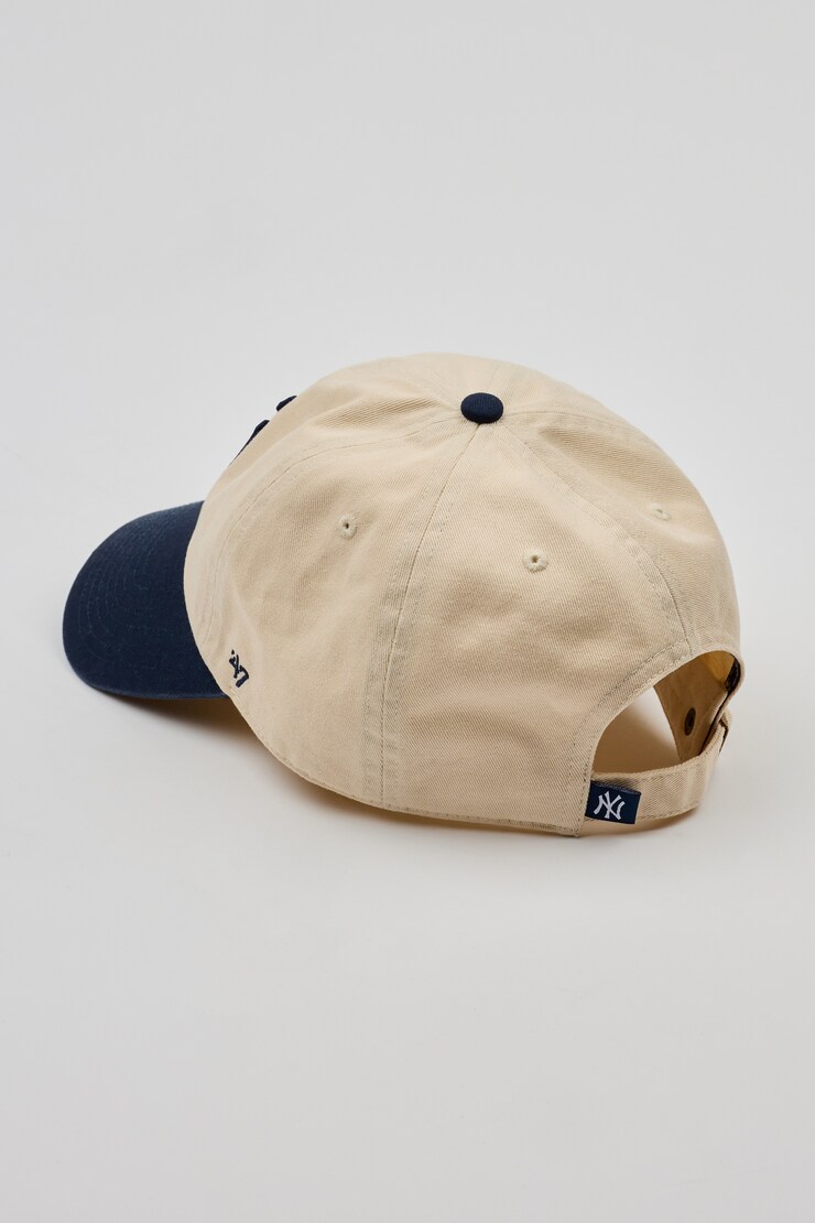 47 BRAND Two-Tone Clean Up Cap - NY, Natural/Navy, large