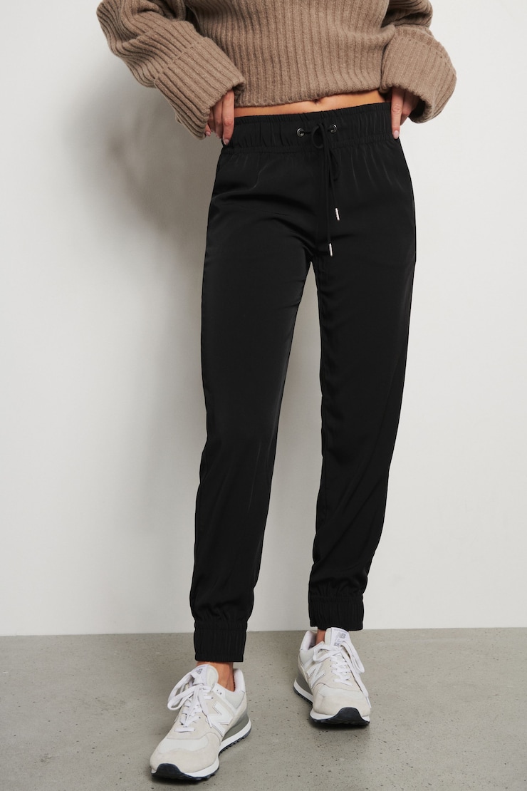 Sacha High Waist Joggers Jet Black large