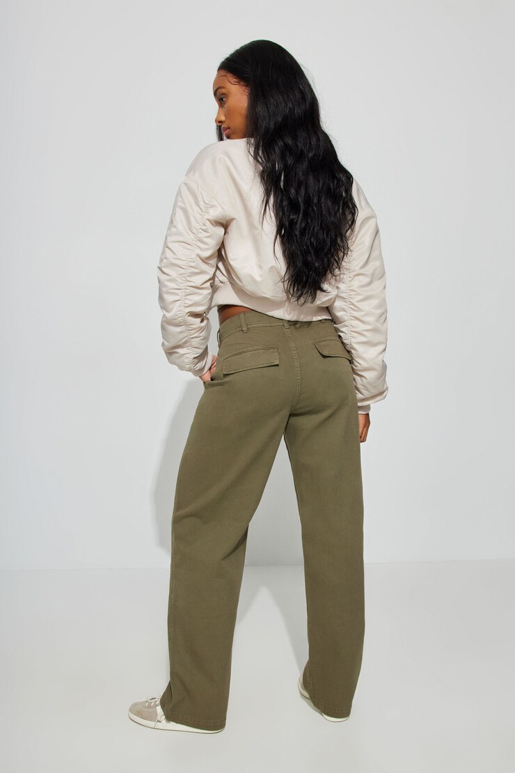 Ellis Slouchy Pant, Army Green, large