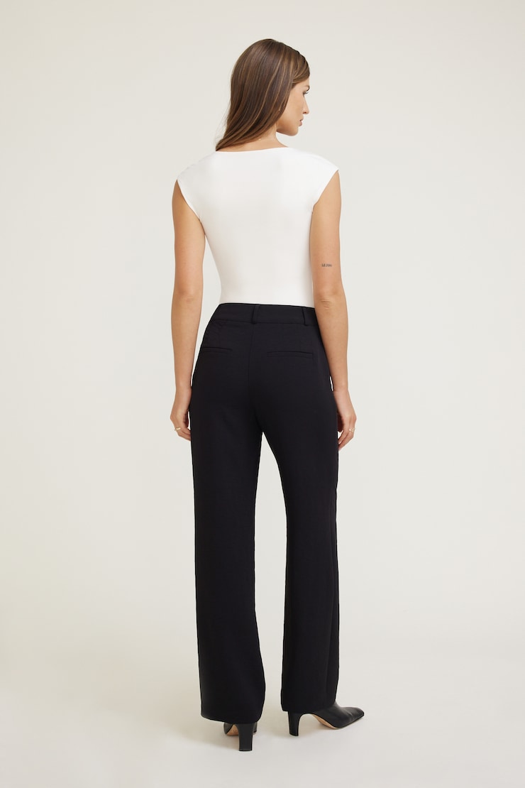 Camelia Airflow Clean Straight Leg Pants Jet Black large