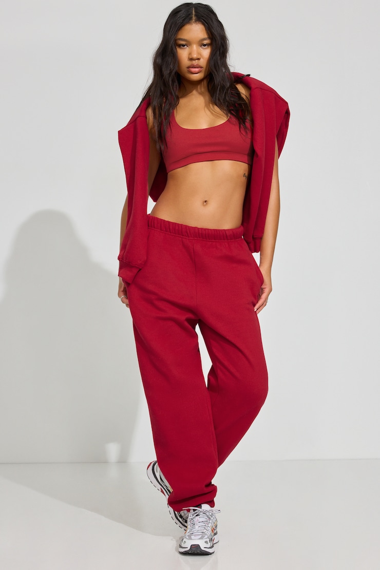UltraFleece Boyfriend Sweatpants Red | Garage