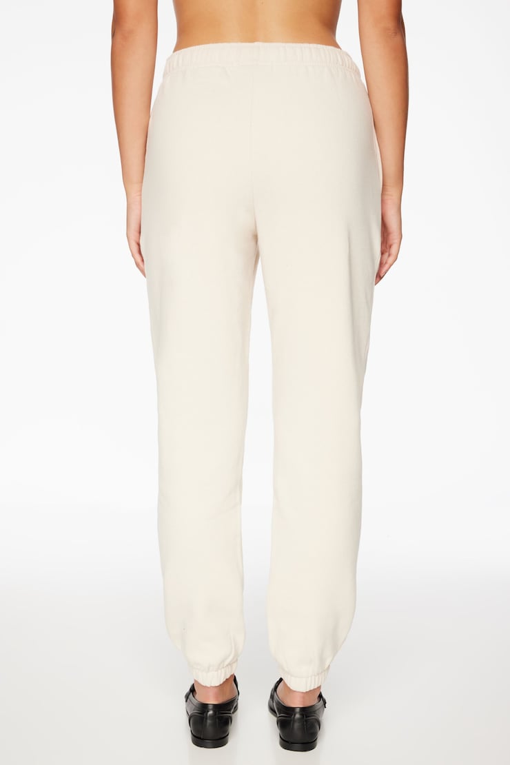 Fleece Jogger Pants Polished Pearl Beige large