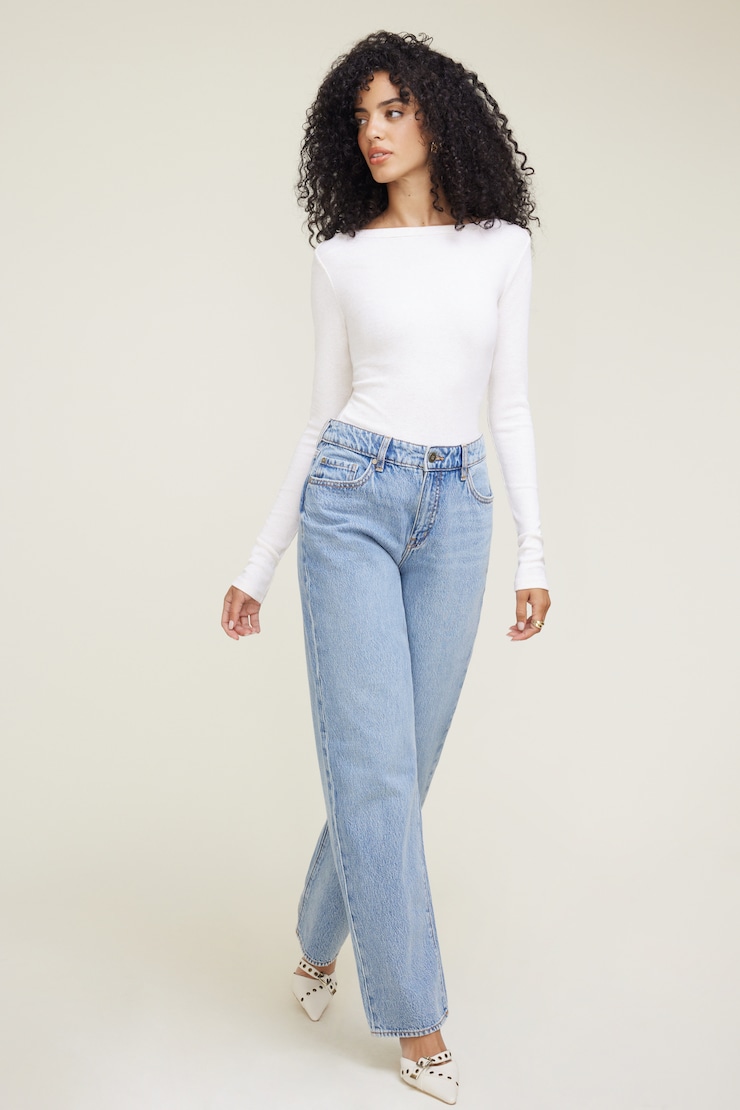 Nola Ribbed Long Sleeve T Shirt