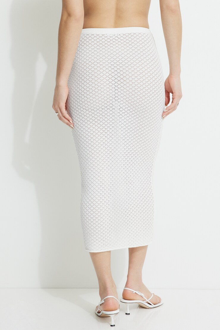 Pointelle Maxi Skirt Sea Salt large