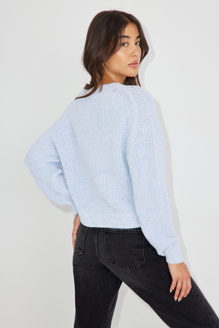 Charlotte Super Soft Sweater, Kentucky Blue Melange, large