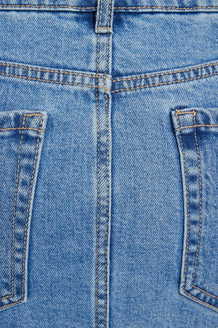 Denim Micro Skort, Gloria Blue, large