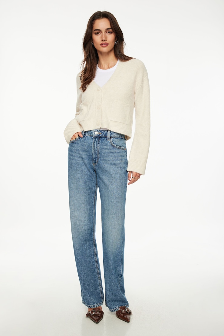 Heavenlyarn™ Abbey Cropped Cardigan Rainy Day large