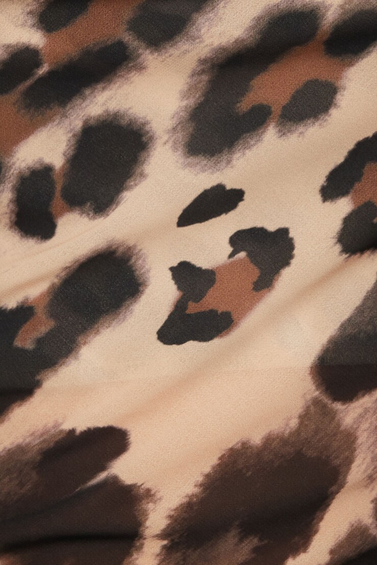 Cowl Neck Cami Blouse Leopard Skin large
