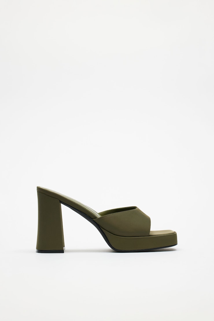 Mule Ninety - JEFFREY CAMPBELL, Faille kaki, large