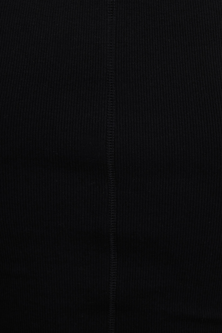 Ribbed Scoop Neck Tank Top Jet Black large