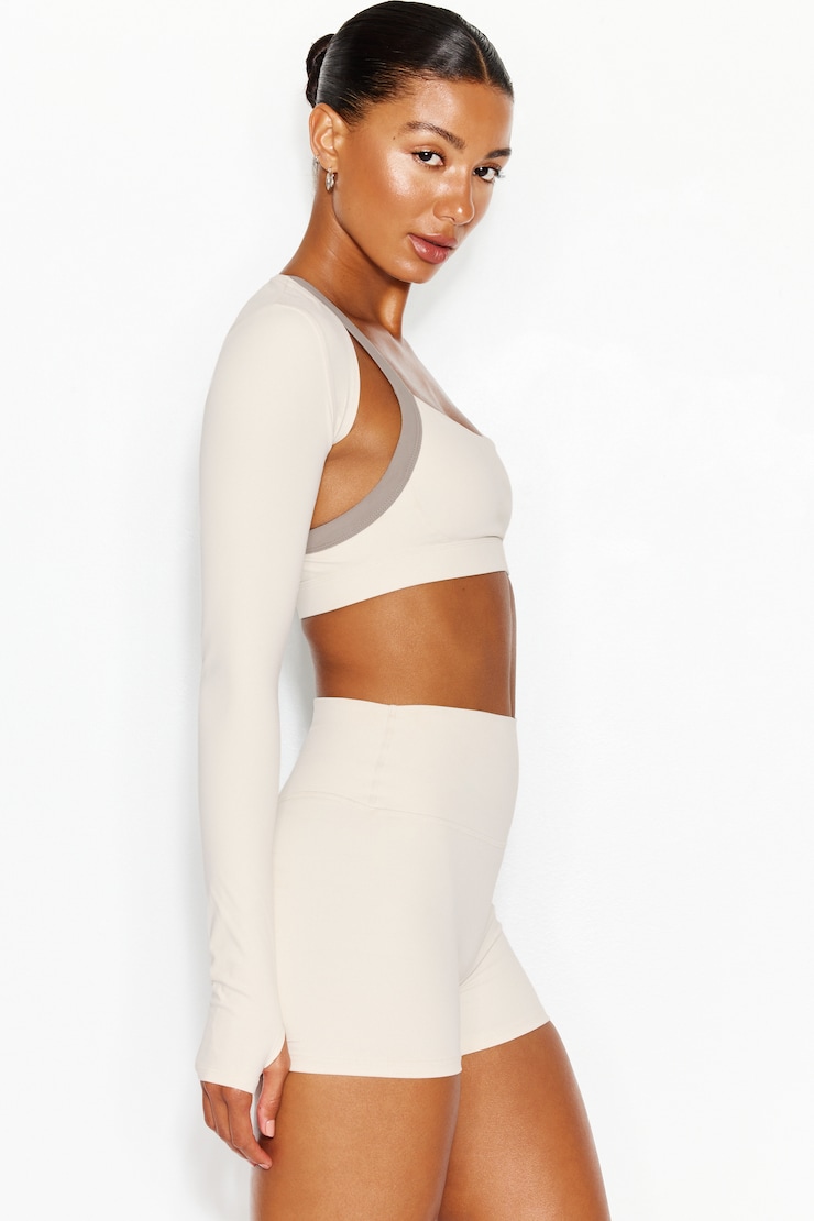 Active Shrug, Coconut Whip Beige, large