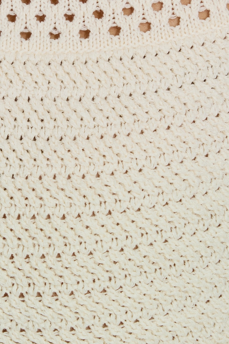 Crochet Shorts, Sea Salt Off-White, large