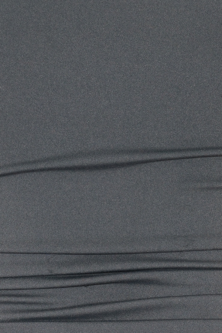 Sleek Plunge T-Shirt, Burnt Ash Grey, large