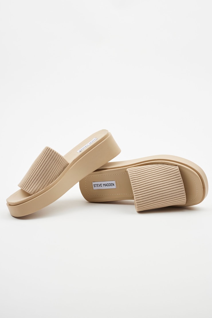 STEVE MADDEN Balanced Platform Sandal, Natural, large