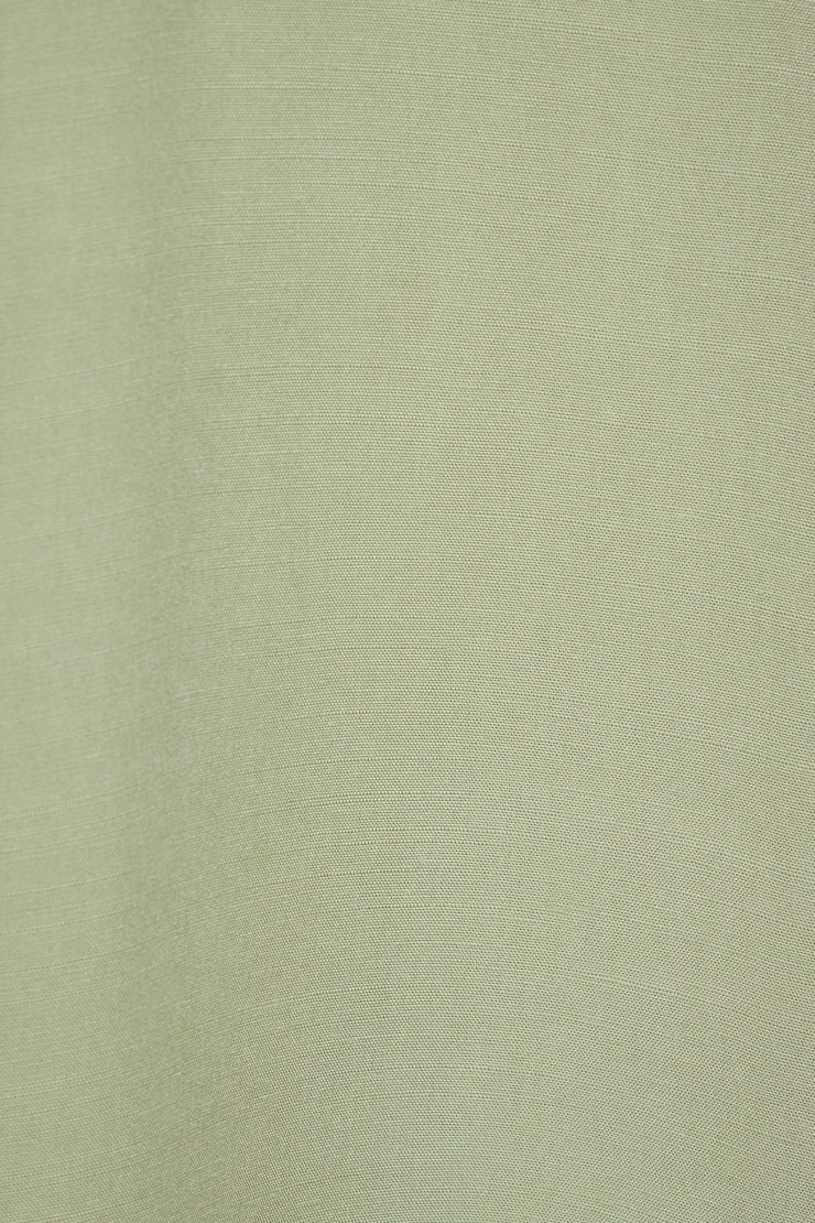 Puff Sleeve Linen Maxi Dress Lily Leaf Green large