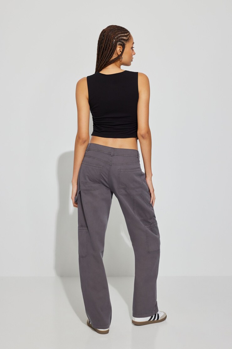 Willow Slouchy Carpenter Pant, Forged Iron Grey, large
