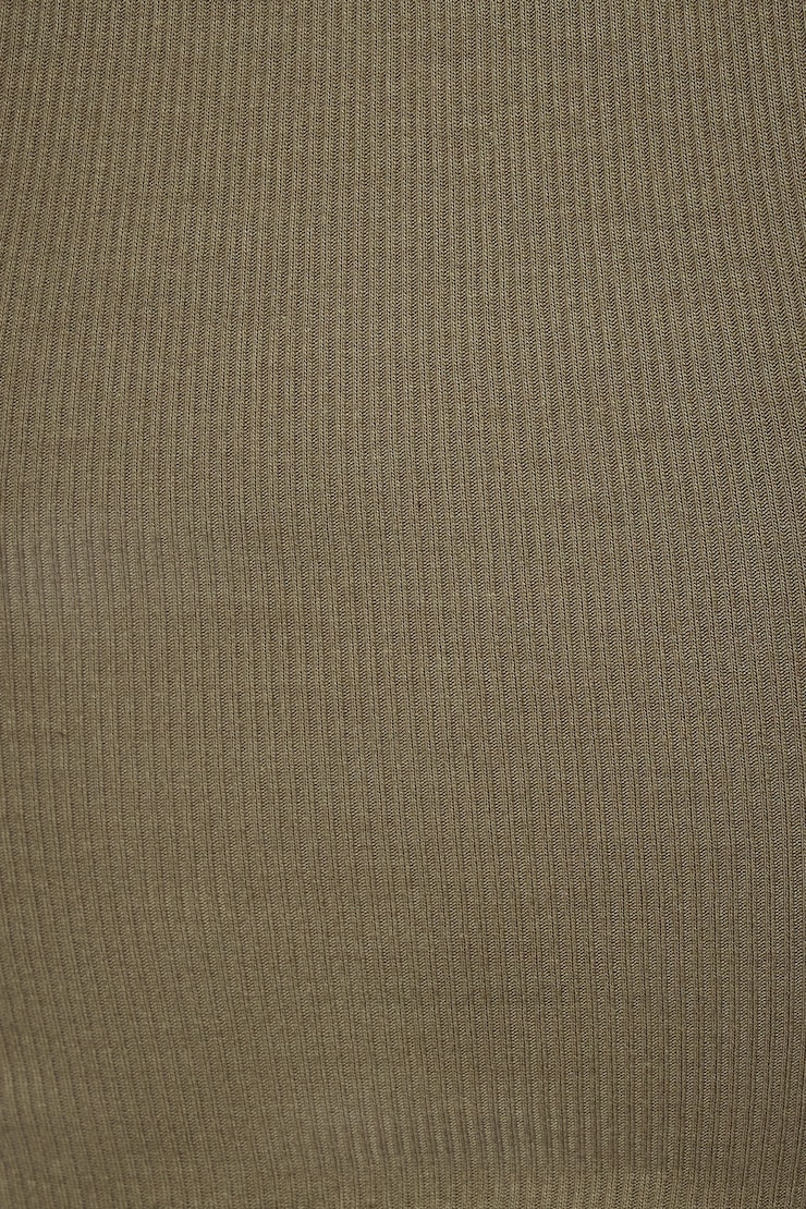 Pia Ribbed Tank Top Northwood Khaki large