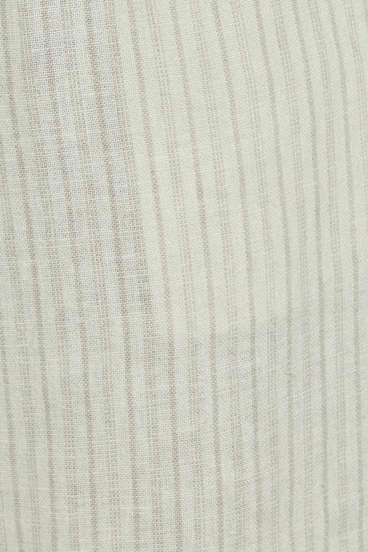 Clean Linen Pants, Beige/White Stripes, large