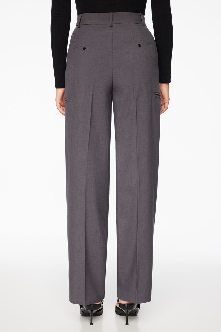 Eversleek | Straight Leg Pants Lead Gray Melange large