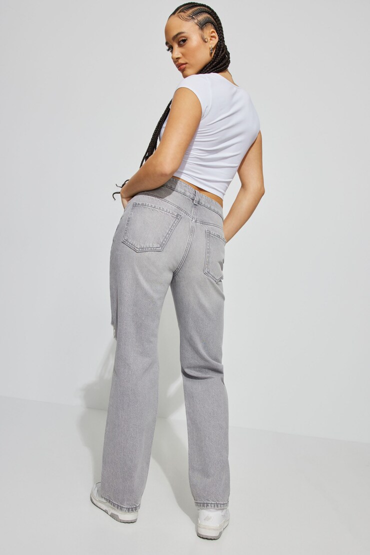 90's Straight Jean, Mercer Grey, large