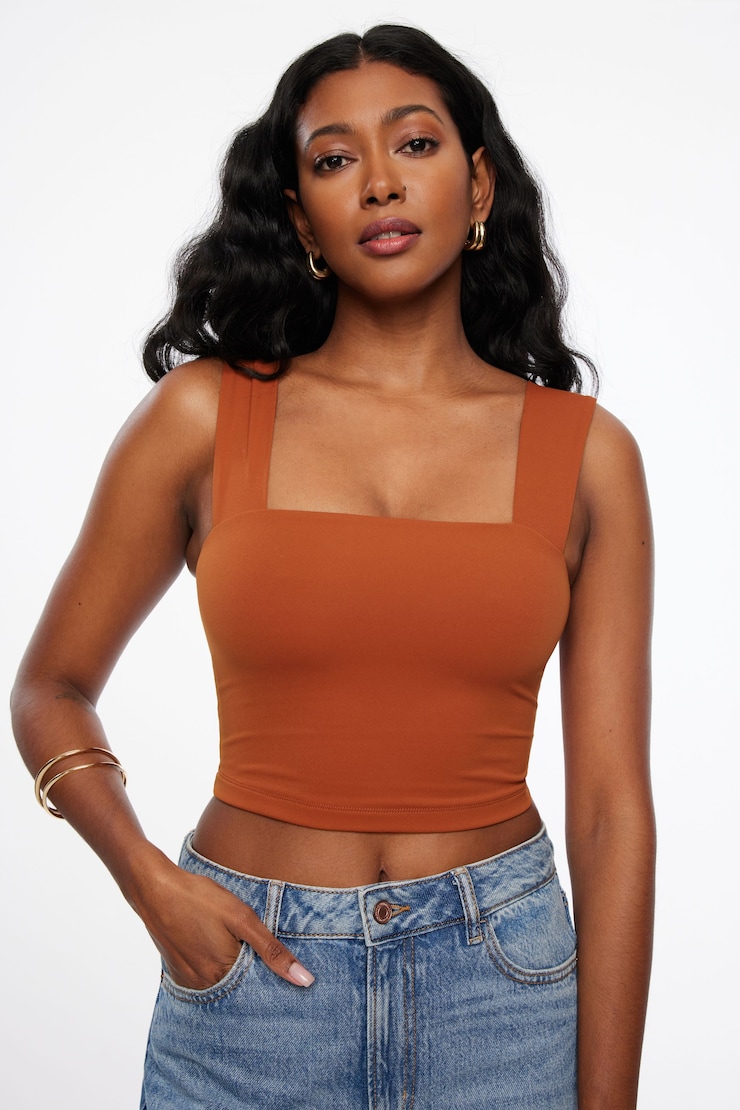 Lota Sculpt Tank Top Arabian Spice Orange large