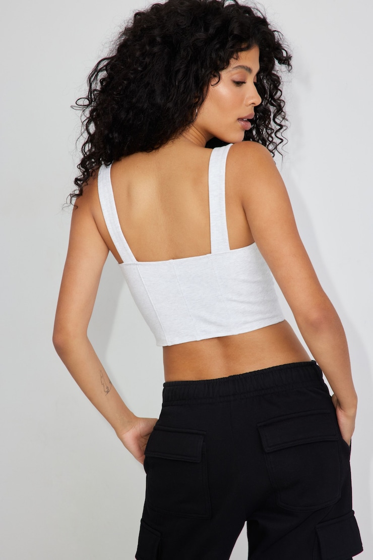 Corset Tank, Spring Gray Mix, large