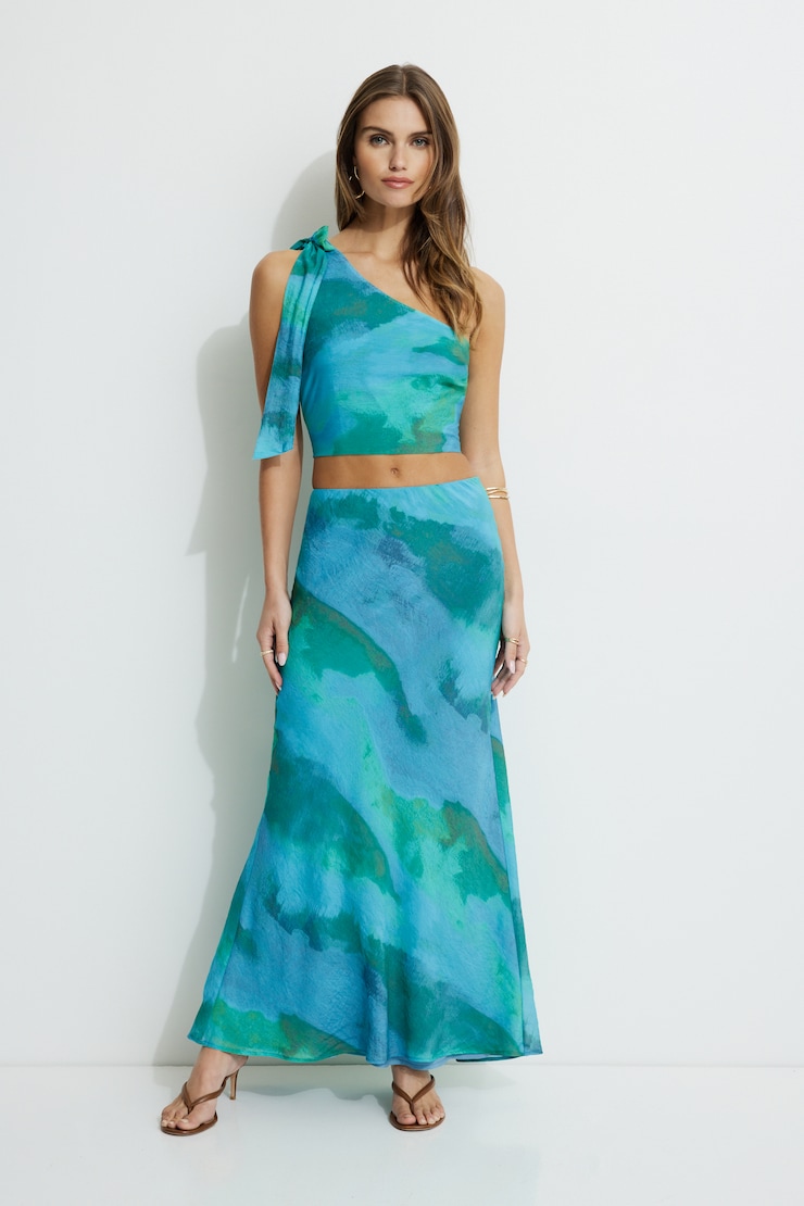 Bow Single Shoulder Tank Top