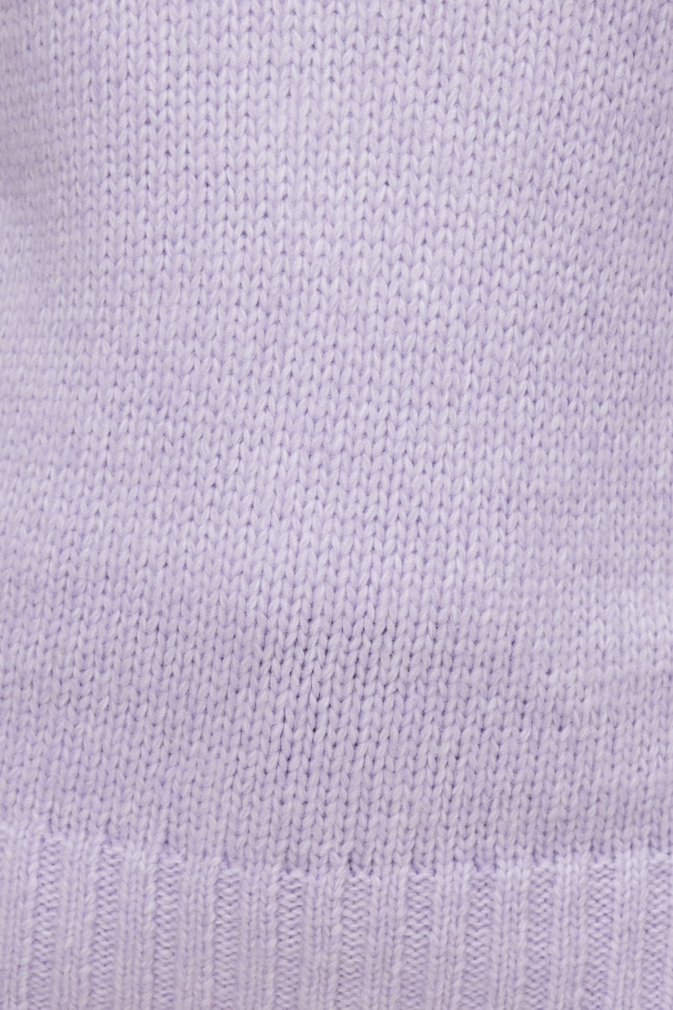 Mabel Chunky Crewneck Sweater Orchid Petal Purple large