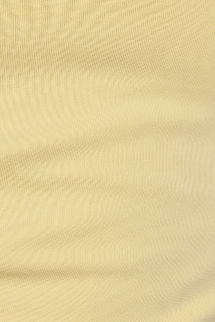 Clean V Neck T-Shirt, Anise Flower Yellow, large