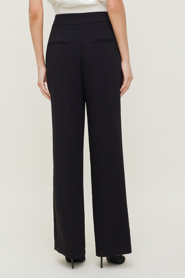 Yasmin Airflow Straight Leg Pants Jet Black large