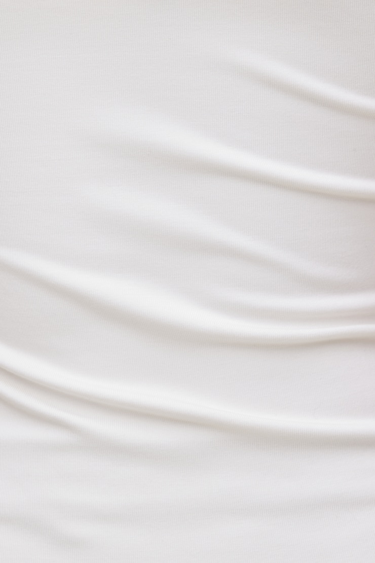 Scoop Neck Tank Top Calming White large