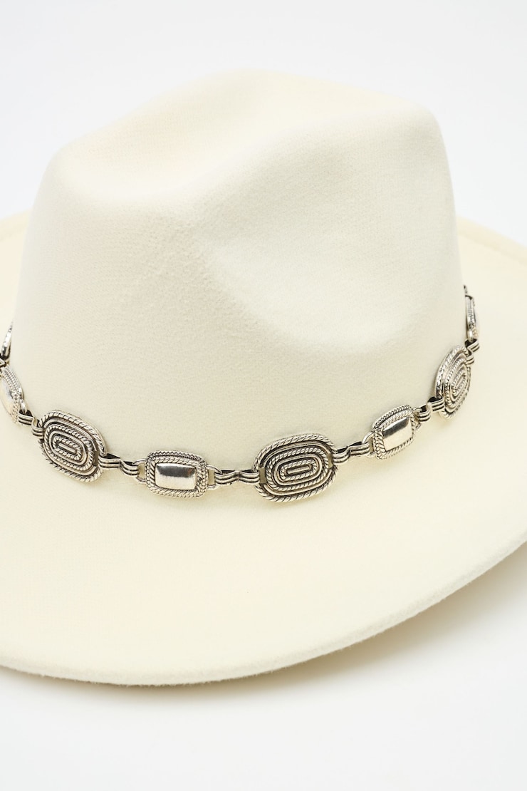 Felt Cowboy Hat , Off-White, large