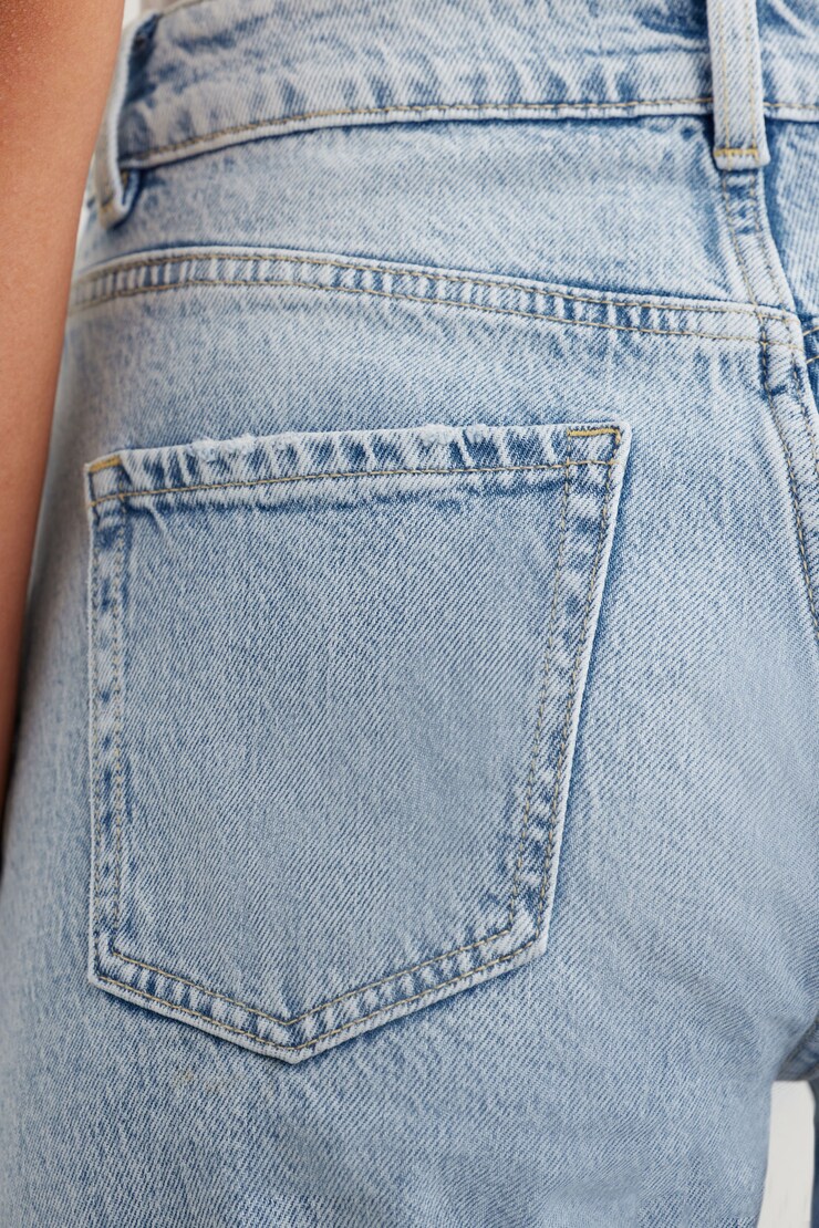 Claudia Ultra High Waist Mom Jeans Salton Sea - Light Indigo large