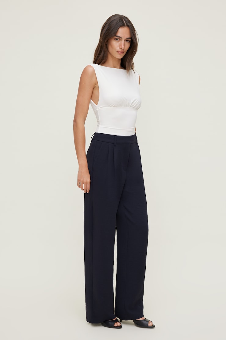Alex Airflow Wide Leg Pants Deep Well Navy large
